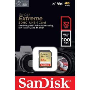 SANDISK SDHC 32 GB Extreme + Rescue PRO Deluxe kép