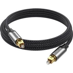 Vention Optical Fiber Toslink Audio Cable Aluminum Alloy Type 3M Gray kép