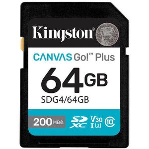 Kingston SDXC Canvas Go Plus Gen4 64GB kép