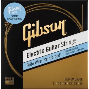 Gibson SEG-BWR11 Brite Wire Reinforced Electric Guitar Strings 11-50 Medium kép