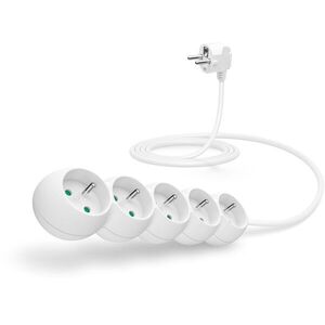 CONNECT IT hosszabbító, 230V, 5 aljzat, 2m, fehér kép