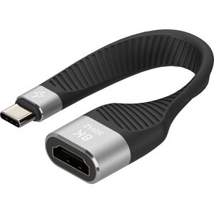 AlzaPower FlexCore USB-C 4 Gen 2 (M) to HDMI 2.1 (F) 8K 30Hz, fekete kép