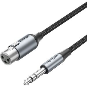 Vention 6.35mm TRS Male to XLR Female Audio Cable 1M Gray Aluminum Alloy Type kép