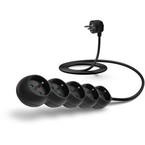 CONNECT IT hosszabbító 230 V, 5 aljzat, 2 m, fekete kép