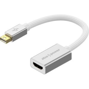AlzaPower AluCore Mini DisplayPort (M) to HDMI (F) 4K 30Hz ezüst kép