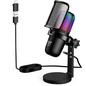Onikuma M730 Mic RGB Black kép