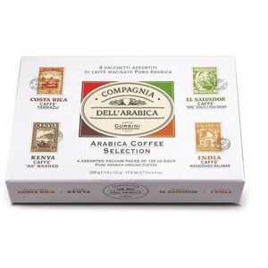 Corsini Arabica Coffee Selection Paper Gift Pack, 4×125 g kép