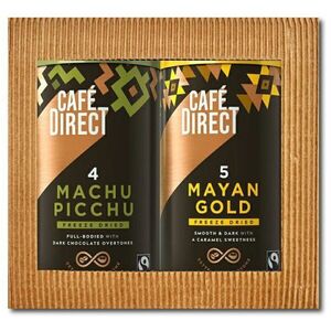 Cafédirect Machu Picchu és Maya Gold, instant, ajándékcsomag, 2 x 100 g kép