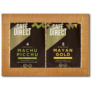 Cafédirect Machu Picchu BIO és Maya Gold SCA 82, őrölt, ajándékcsomag, 2 × 200 g kép