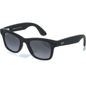 Meta RAY-BAN Meta Wayfarer (Standard) Smart Glasses - Matte Black, Polarized Gradient Graphite kép