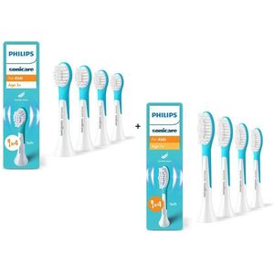Philips Sonicare for Kids Mini HX6034/90 3 éves kortól 4 darab + Standard HX6044/90 7 éves kortól 4 kép