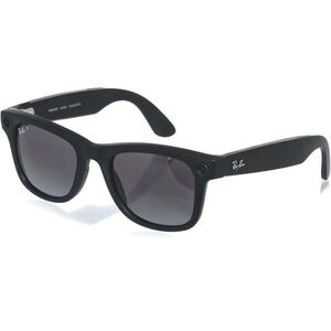 Meta RAY-BAN Meta Wayfarer (Large) Smart Glasses - Matte Black, Polarized Gradient Graphite kép