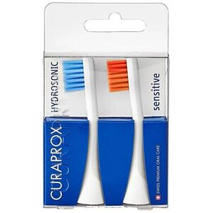 CURAPROX Hydrosonic cserefej PRO sensitive, 2 darab, kék/narancs kép