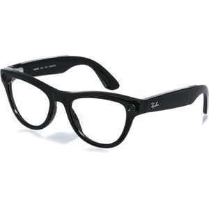 Meta RAY-BAN Meta Skyler (Standard) Smart Glasses (Gen 2) - Shiny Black, Clear kép