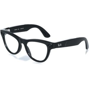 Meta RAY-BAN Meta Skyler (Standard) Smart Glasses - Shiny Black, Transitions Cerulean Blue kép