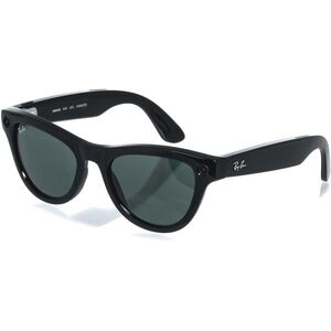 Meta RAY-BAN Meta Skyler (Standard) Smart Glasses (Gen 2) - Shiny Black, G-15 Green kép