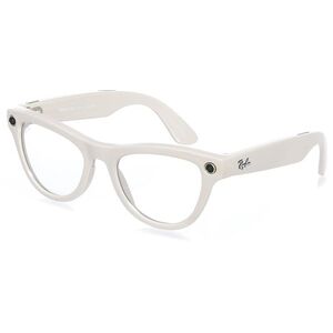 Meta RAY-BAN Meta Skyler (Standard) Smart Glasses (Gen 2) - Shiny Chalky Grey, Clear to Sapphire Tra kép