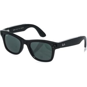 Meta RAY-BAN Meta Wayfarer (Standard) Smart Glasses (Gen 2) - Shiny Black, G15 Green kép