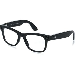 Meta RAY-BAN Meta Wayfarer (Large) Smart Glasses (Gen 2) - Shiny Black, Clear to Graphite Green Tran kép