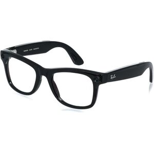 Meta RAY-BAN Meta Wayfarer (Standard) Smart Glasses - Shiny Black, Clear (Large) kép