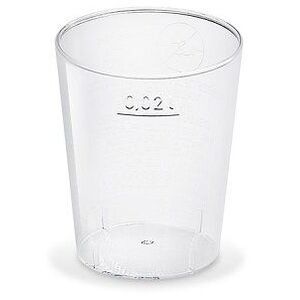 Wimex pohár, átlátszó, 2 cl, átmérő 37 mm - 50 darab kép