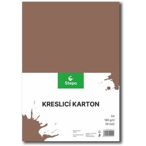 STEPA rajzlap, A4, 50 lap, 180 g/m2, barna kép