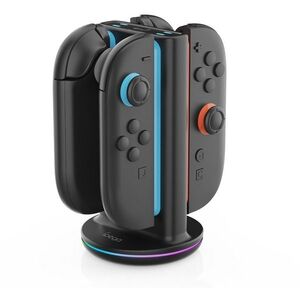 iPega SW2051 töltőállomás RGB-vel JoyCon vezérlőkhöz, Nintendo Switch 2 Black kép