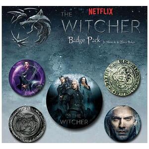 Pyramid Posters Netflix The Witcher Kitűző szett - Design, 5 db kép
