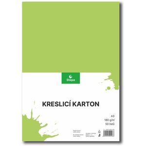STEPA rajzlap A3, 50 lap, 180g/m2, világoszöld kép