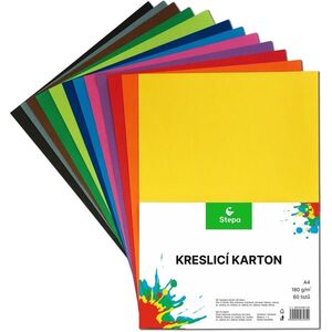 Stepa Rajzlap A4/60db/180g mix 12 színben kép