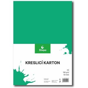 STEPA rajzlap A4, 50 lap, 180g/m2, sötétzöld kép