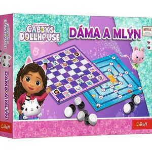 Trefl Gabi babaháza Malom és Dáma társasjáték kép