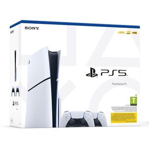 PlayStation 5 (Slim) - 1TB + 2× DualSense Wireless Controller kép