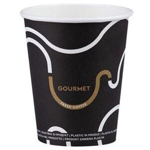Intertan SA Tessera papírpohár Gourmet black 220 ml, 50 darab kép