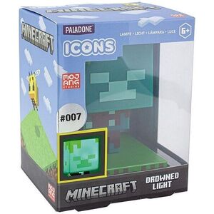 Minecraft - Drowned Zombie - világító figura kép