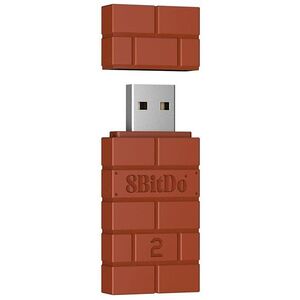 8BitDo USB Wireless Adapter 2 - Brown - Nintendo Switch / PC kép