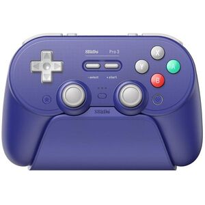 8BitDo Pro 3 Bluetooth Gamepad - Purple - Nintendo Switch / PC kép