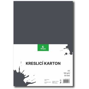 STEPA rajzlap, A3, 50 lap, 180 g/m2, fekete kép