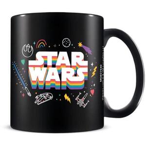 Pyramid Star Wars Pride Rainbow Logo - bögre kép