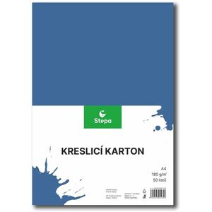 STEPA rajzlap A4, 50 lap, 180g/m2, sötétkék kép