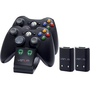 VENOM VS2891 Xbox 360 Black Twin Docking Station + 2 akkumulátor kép