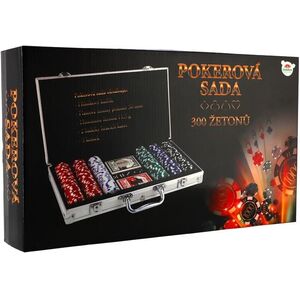 Teddies Poker Game Set 300 db + kártyák + kockák + alumínium tok kép