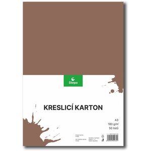 STEPA rajzlap A3, 50 ív, 180g/m2, barna kép