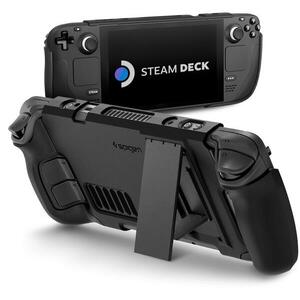Spigen Thin Fit with Kick Stand Black Steam Deck kép