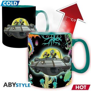 Rick és Morty - Spaceship - átváltozós bögre kép