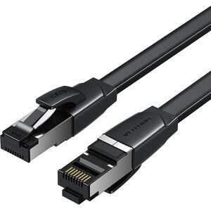 Vention Flat Cat.8 Ethernet Patch Cable 1.5M Black kép
