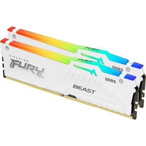 Kingston FURY 32GB KIT DDR5 6000MT/s CL36 Beast White RGB EXPO kép