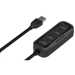Vention USB HUB 2.0 4-ports 0, 15 m Black kép