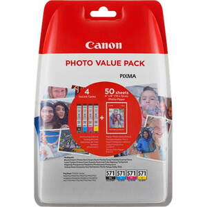 Canon XL CLI-571 C/M/Y/BK PHOTO VALUE Multi pack kép