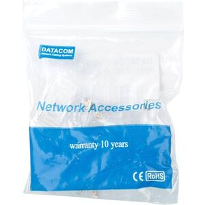 Datacom RJ45, CAT5E, UTP, 8p8c, vezetékre, 10-pack kép